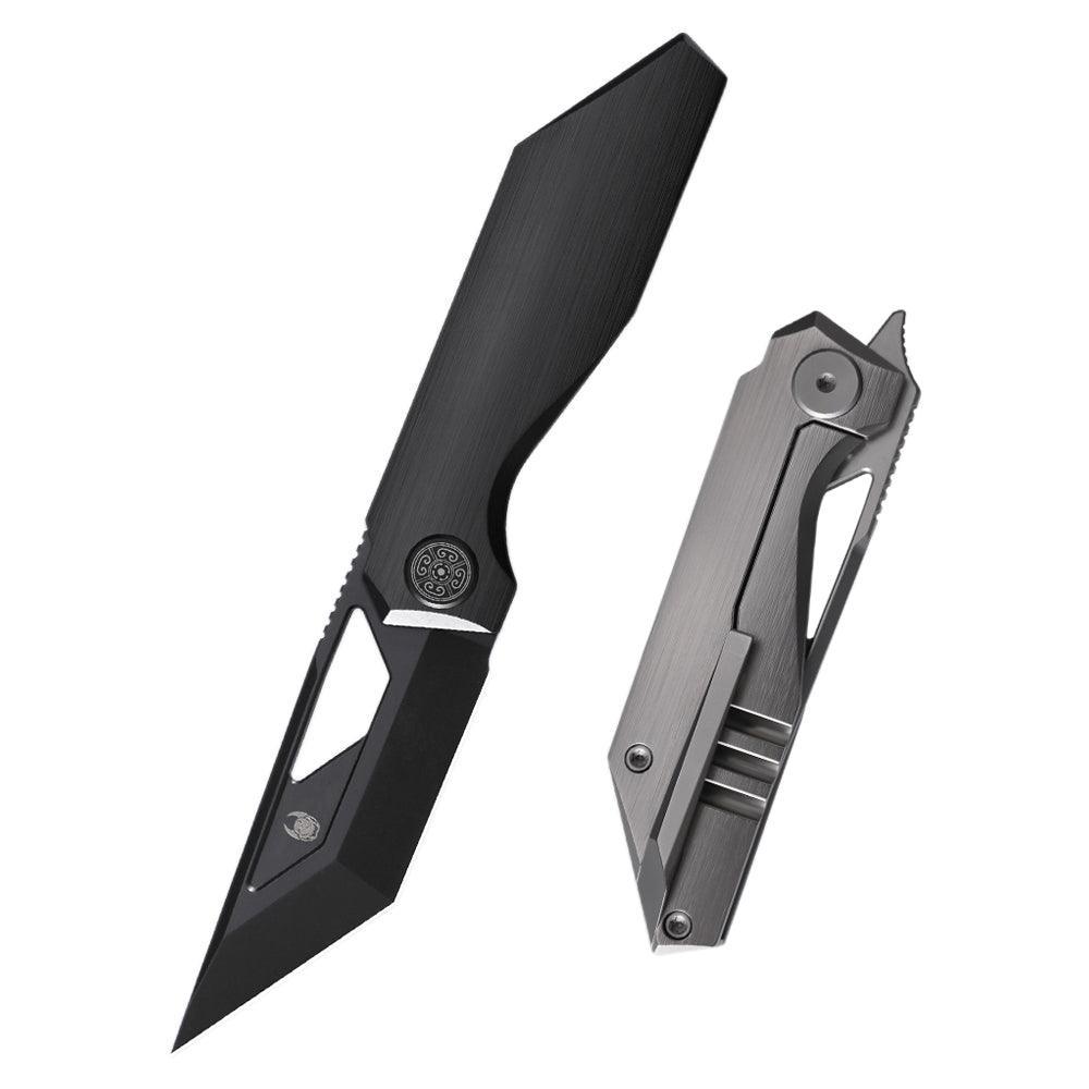 Front Flipper Thumb Hole Tanto Knife - Shimo&CavolKnives – cavolknives
