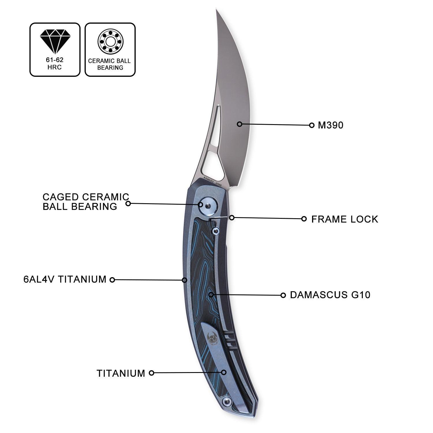 Front Flipper Persian Blade Knife - Kamasu&cavolknives