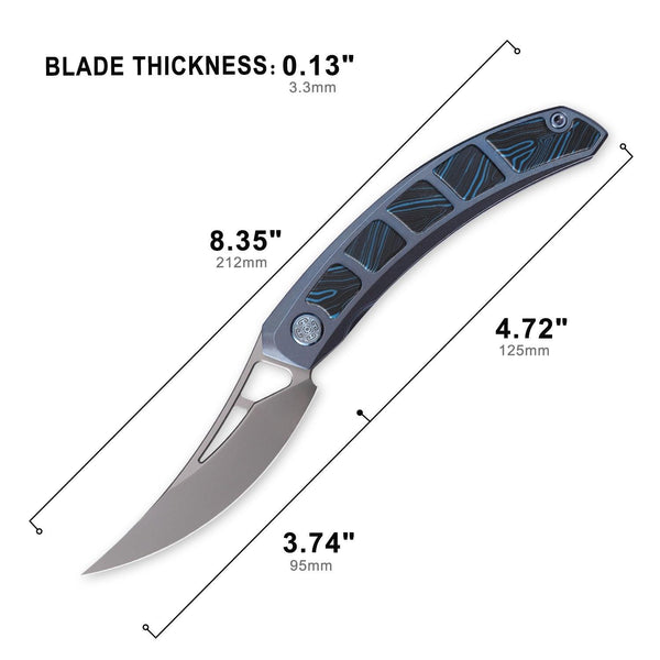 CAVOLKNIFE Kamasu-C06BCE Front Flipper Knife - cavolknives