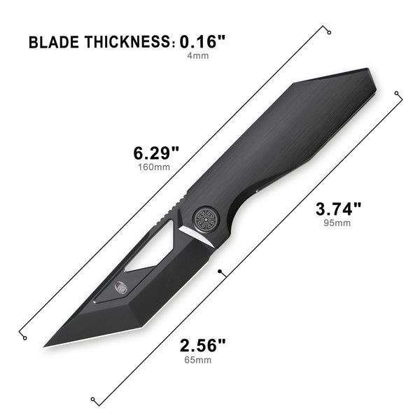 CAVOLKNIFE Shimo-C05 Front Flipper/Thumb Hole Knife