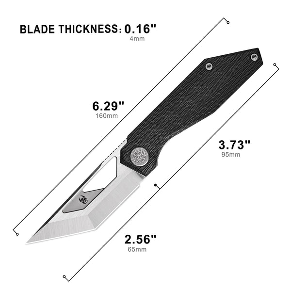CAVOLKNIFE SHLMO-C05 Front Flipper/Thumb Hole Knife