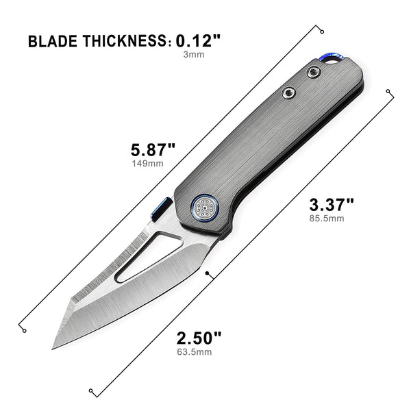 CAVOLKNIFE Denka-C02 Thumb Stud Knife