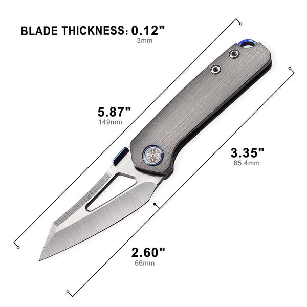 CAVOLKNIFE Denka-C02 Thumb Stud Knife - cavolknives