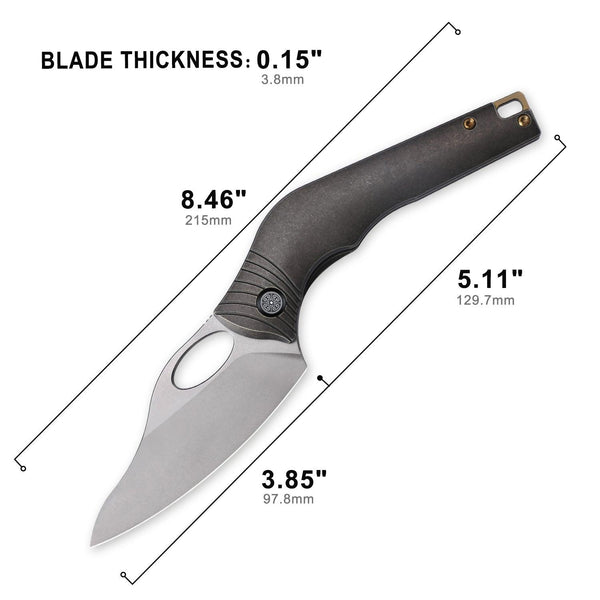 CAVOLKNIFE Amuse-C04 Thumb Hole Knife - cavolknives