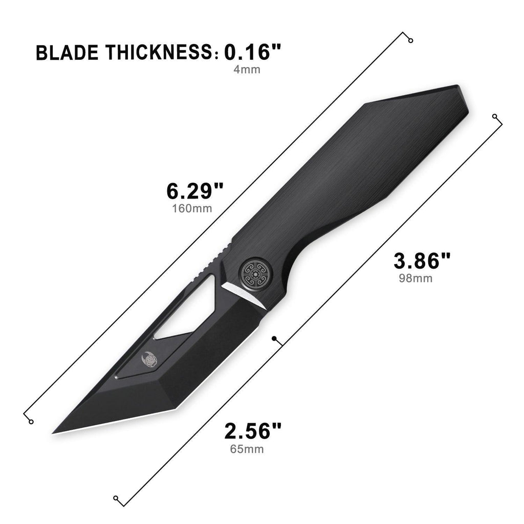 CAVOLKNIFE Shimo-C05 Front Flipper/Thumb Hole Knife