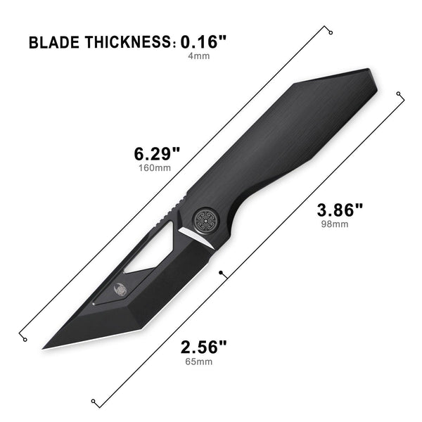 CAVOLKNIFE Shimo-C05 Front Flipper/Thumb Hole Knife - cavolknives