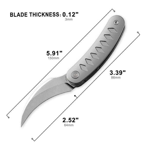 CAVOLKNIFE Kage-C03 Front Flipper Knife - cavolknives