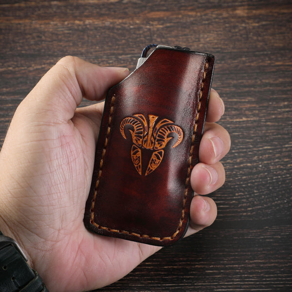 CAVOLKNIFE-AS01 Handmade Leather EDC Pocket Slip - cavolknives