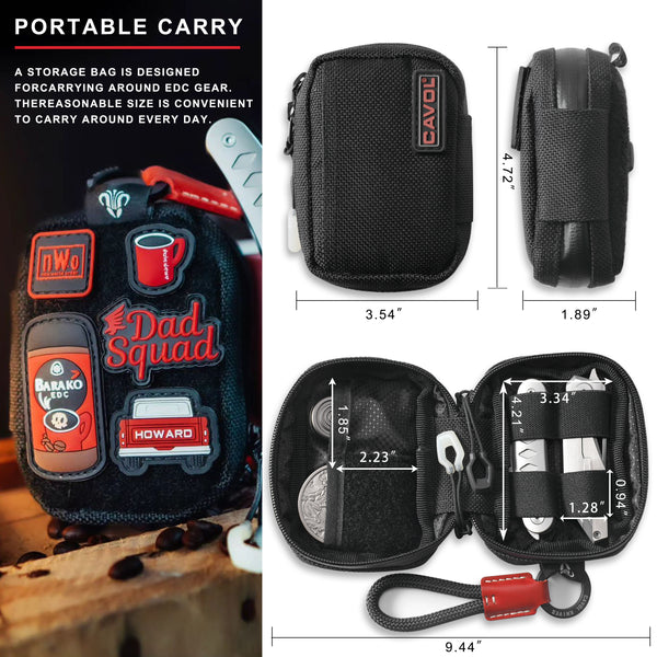CAVOLKNIFE Pouch-AC05D6D Small EDC Pouch Tool Organizer Multifunction Tools Pouch