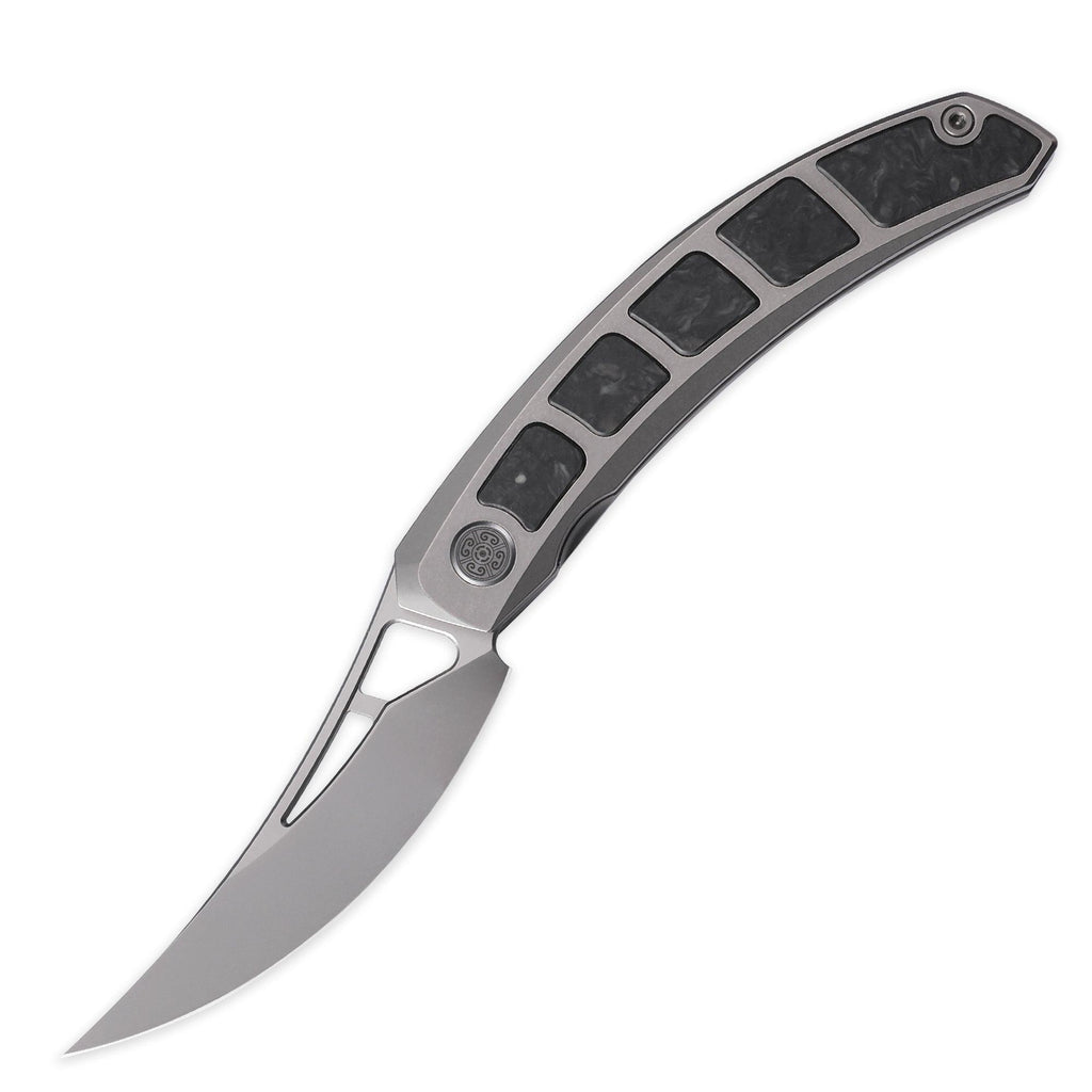 CAVOLKNIFE Kamasu-C06GACE Front Flipper GITD Knife - cavolknives